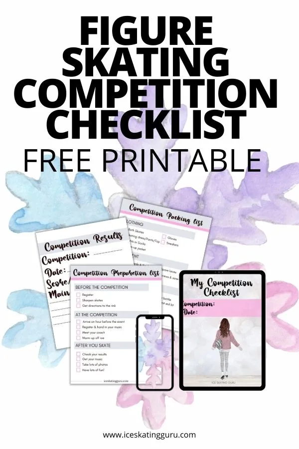 free printable figure skating competition checklist