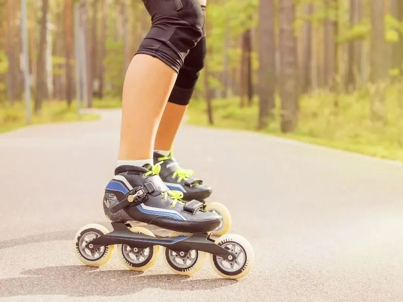 is rollerblading harder than ice skating?