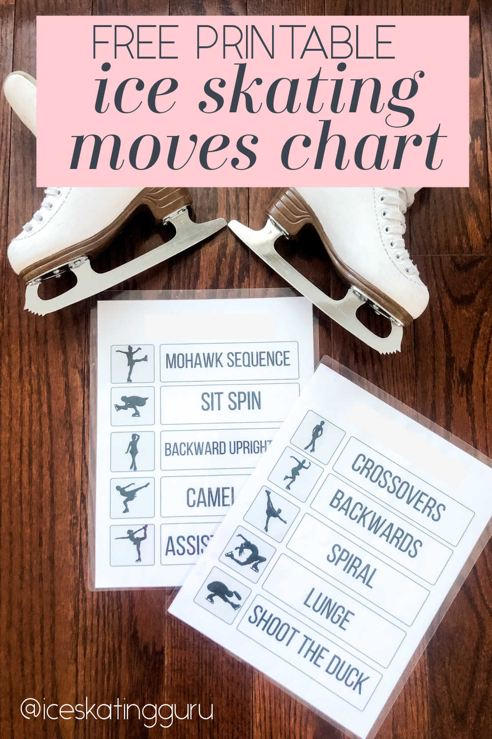 Ice Skating Moves Chart {Free Printable}