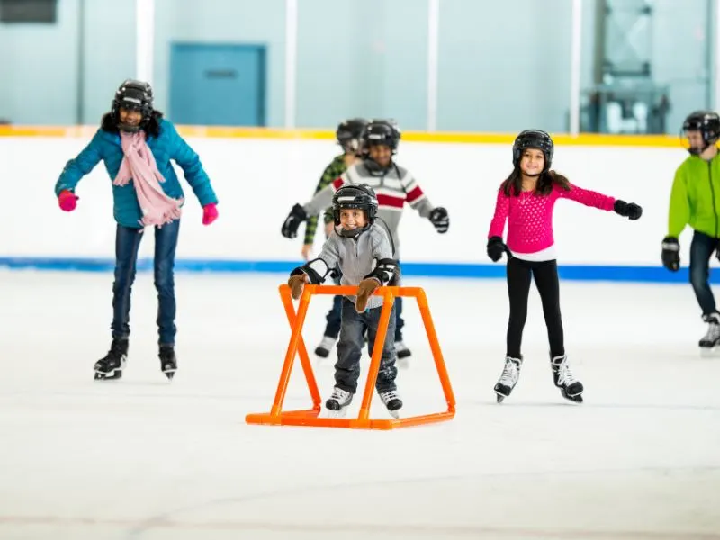 how to teach a child to ice skate