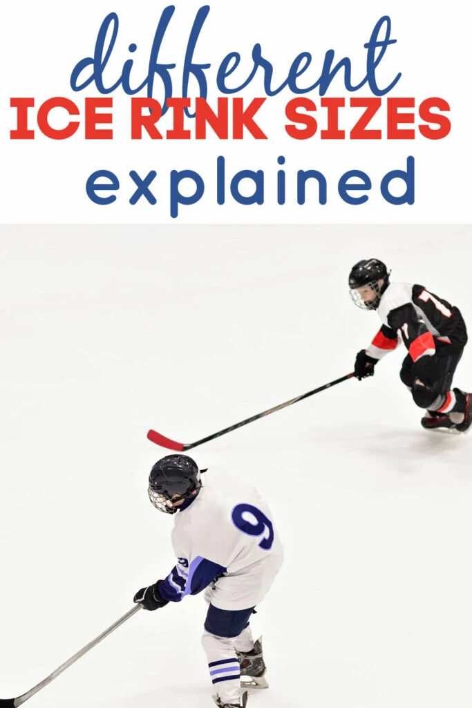 ice skating rink sizes