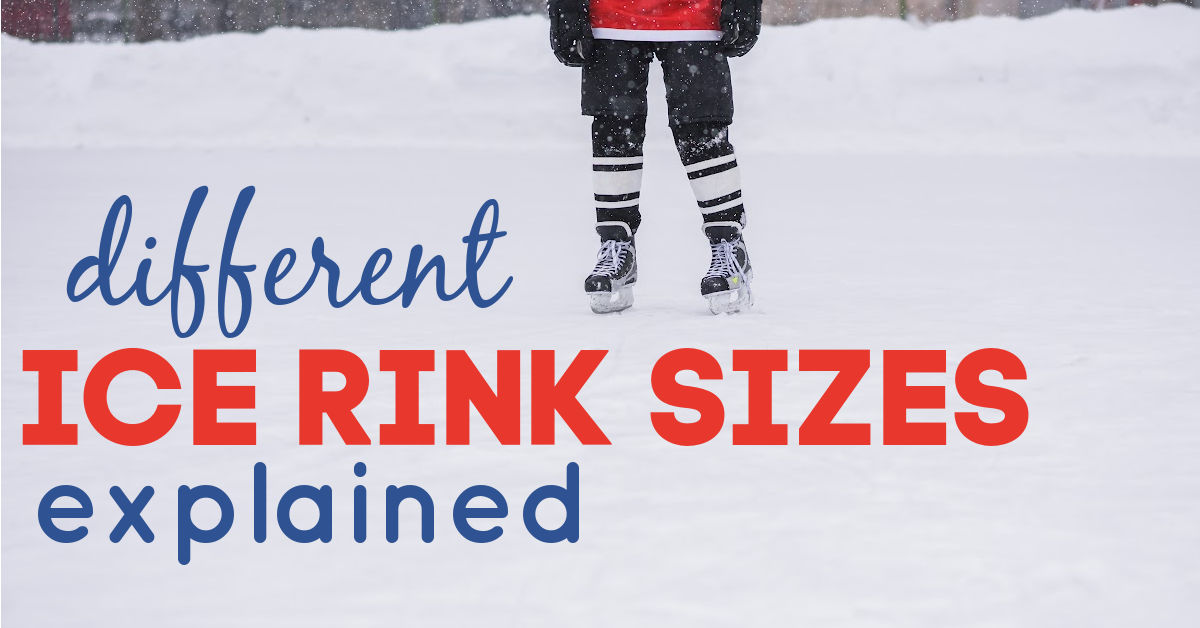 ice skating rink sizes